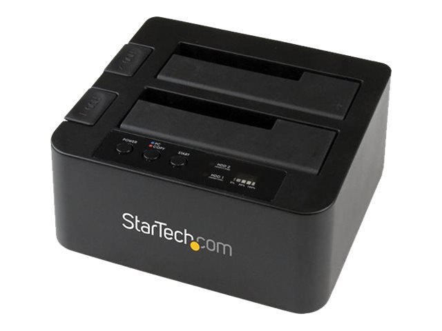 StarTech.com USB 3.0 / eSATA auf 2,5 / 3,5 Festplatten Duplizierer Dock - Kopierstation mit SATA 6Gb/s für HDD /SSD - Speicher-Controller mit Netzanzeige - 2.5", 3.5" (6.4 cm, 8.9 cm)