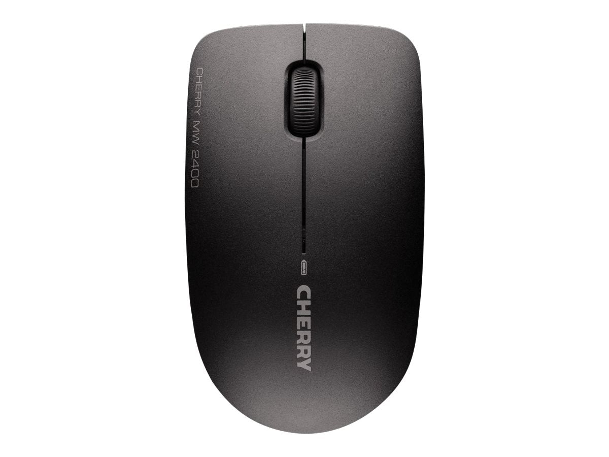 Cherry MW 2400 - Maus - rechts- und linkshändig - optisch - 3 Tasten - kabellos - 2.4 GHz - kabelloser Empfänger (USB)