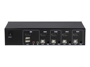 Inter-Tech Argus KVM AS-41HA - KVM-/Audio-Switch - 4 x KVM/Audio