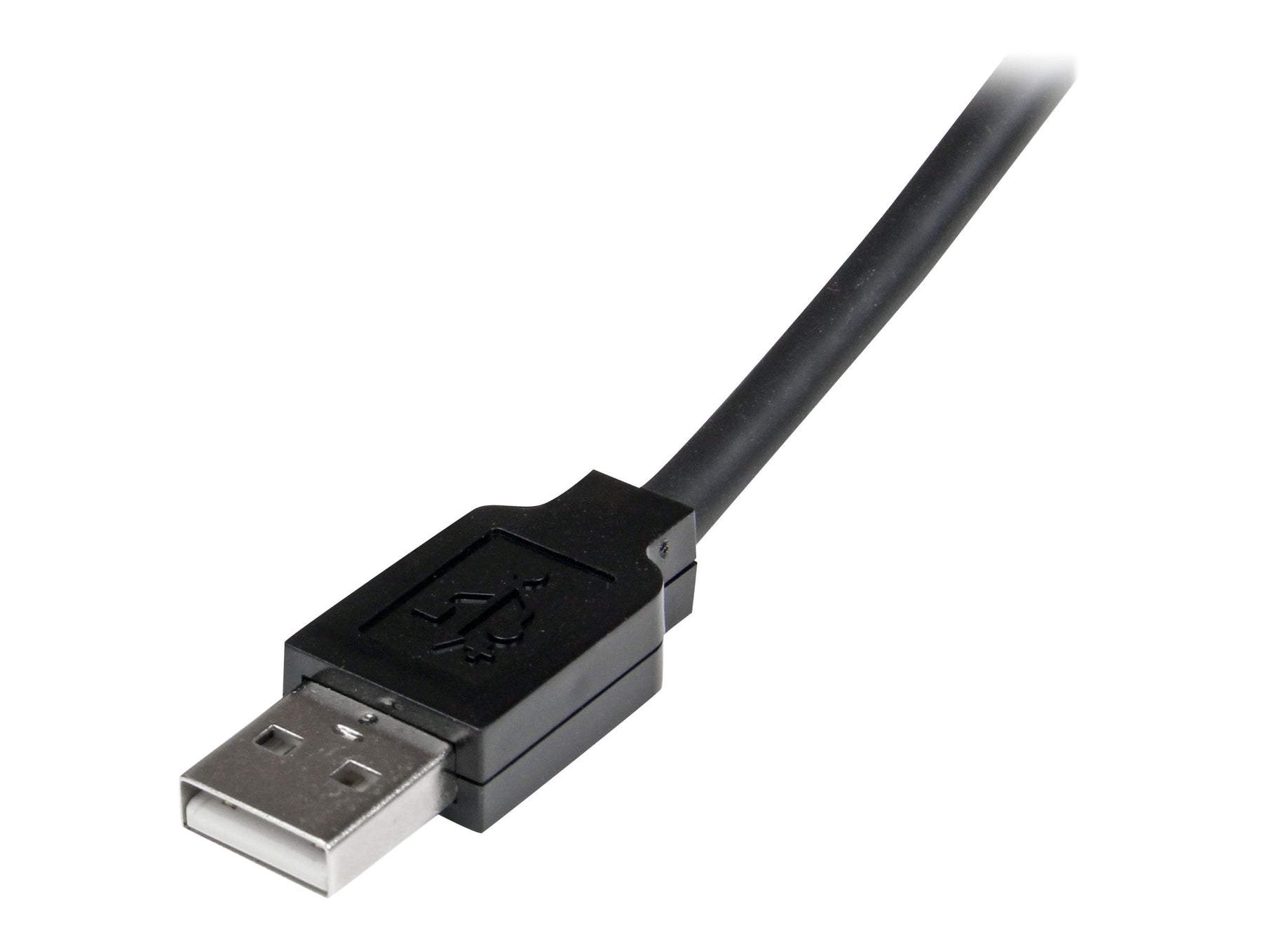 StarTech.com 25m aktives USB 2.0 Verlängerungskabel - St/Bu - USB Reapeater / Signalverstärker Kabel Stecker/Buchse - Schwarz - USB-Verlängerungskabel - USB (W)