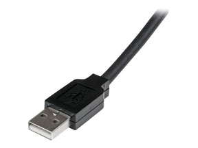 StarTech.com 25m aktives USB 2.0 Verlängerungskabel - St/Bu - USB Reapeater / Signalverstärker Kabel Stecker/Buchse - Schwarz - USB-Verlängerungskabel - USB (W)