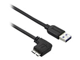 StarTech.com 2m Micro USB 3.0 Kabel - USB A zu links gewinkeltes Micro B USB Anschlusskabel - M/M - USB 3.1 Gen 1 (5 Gbit/s)