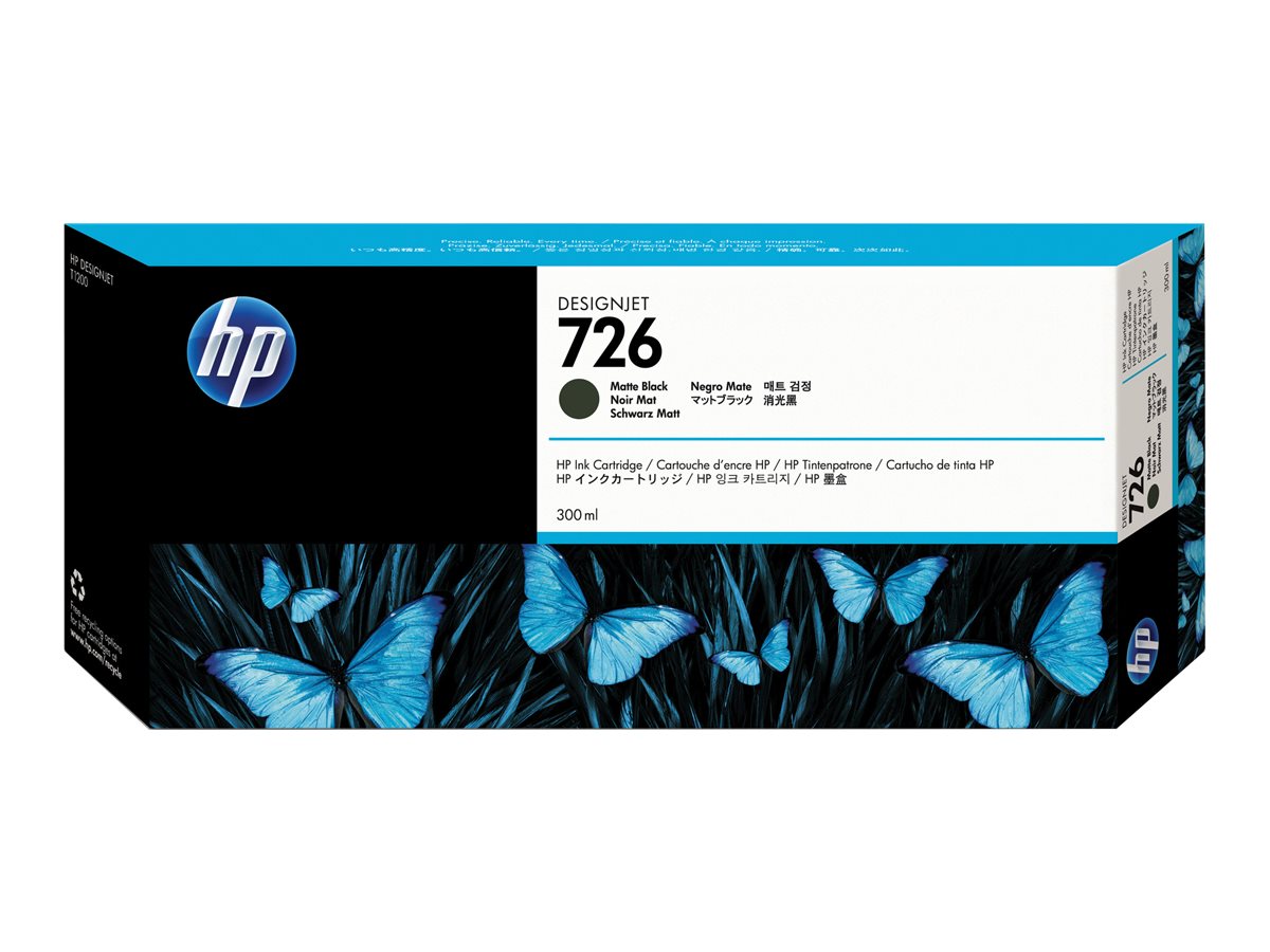 HP 726 - 300 ml - mattschwarz - original - DesignJet