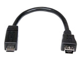 StarTech.com 15 cm Micro USB auf Mini USB-Adapterkabel – Stecker/Buchse - USB-Adapter - Mini-USB, Typ B (W)