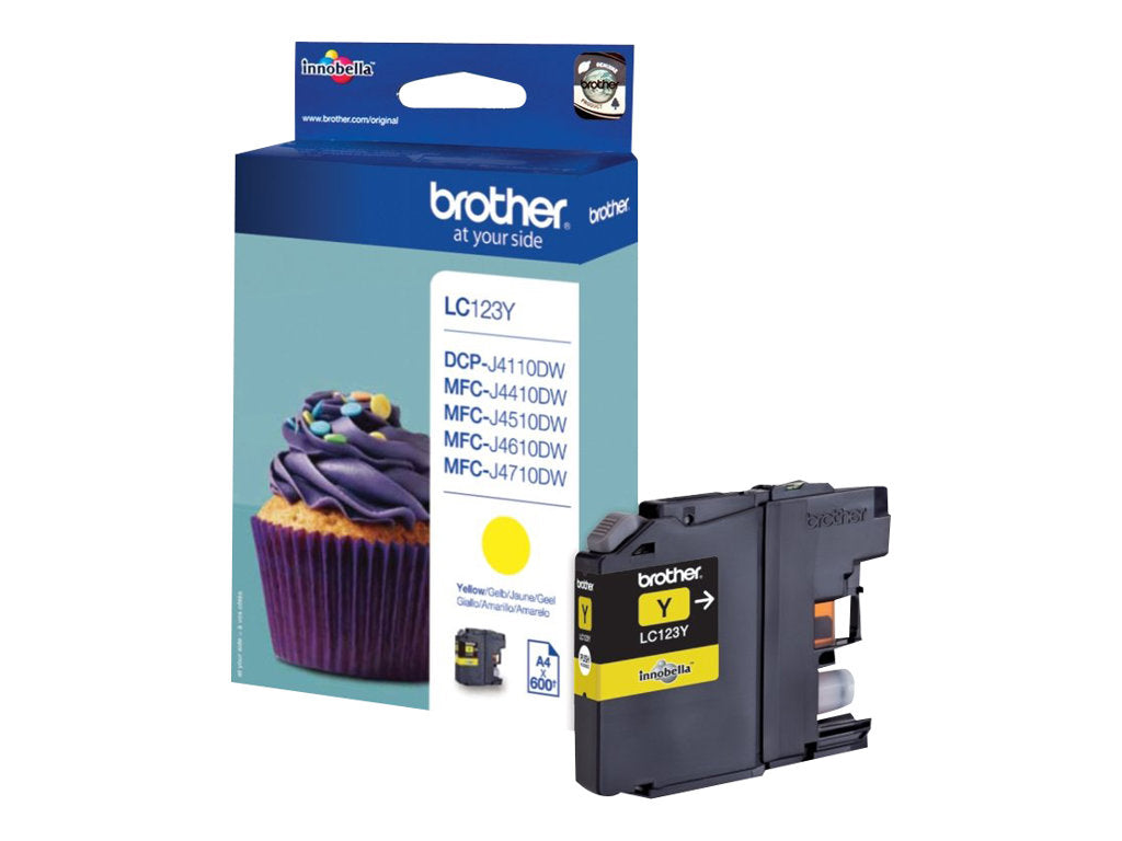 Brother LC123Y - Hohe Ergiebigkeit - Gelb - Original