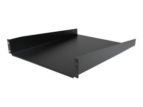 StarTech.com 2 HE 19 Fest montierbarer Fachboden für Server Rack/ Schrank bis 22 Kg - Fachboden für Serverschrank 2HE 19 Zoll 55 cm Tief - Rack - Regal - Schwarz - 2U - 55.9 cm (22")