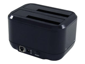 LC-Power LC-DOCK-U3-III - HDD-Dockingstation mit Ein/Aus-Schalter, Klon-Funktion Schächte: 2 - 2,5" / 3,5" gemeinsam genutzt (6,4 cm/8,9 cm gemeinsam genutzt)