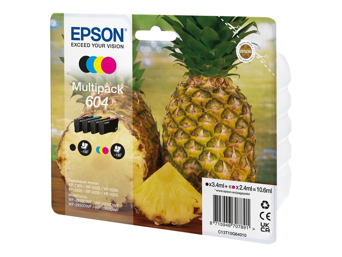 Epson 604 Multipack - 4er-Pack - Schwarz, Gelb, Cyan, Magenta