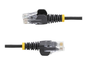 StarTech.com 3 m Cat6-Kabel - Schlankes Cat6-Patchkabel - Schwarz - Snagless RJ45-Anschlusse - Gigabit-Ethernet-Kabel - 28 AWG - Patch-Kabel - RJ-45 (M)