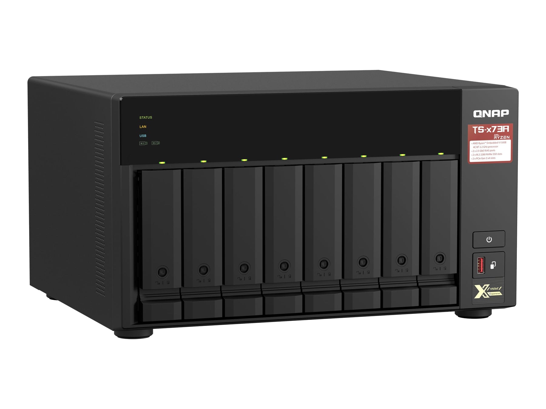 QNAP TS-873A - NAS-Server - 8 Schächte - SATA 6Gb/s