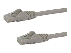 StarTech.com 50cm Cat6 Gigabit Snagless Patchkabel - RJ45 UTP Netzwerkkabel mit Schutzmanschette - Cat 6 Kabel - Grau - Patch-Kabel - RJ-45 (M)