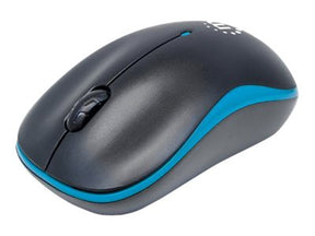 Manhattan Success Wireless Mouse, Black/Blue, 1000dpi, 2.4Ghz (up to 10m)