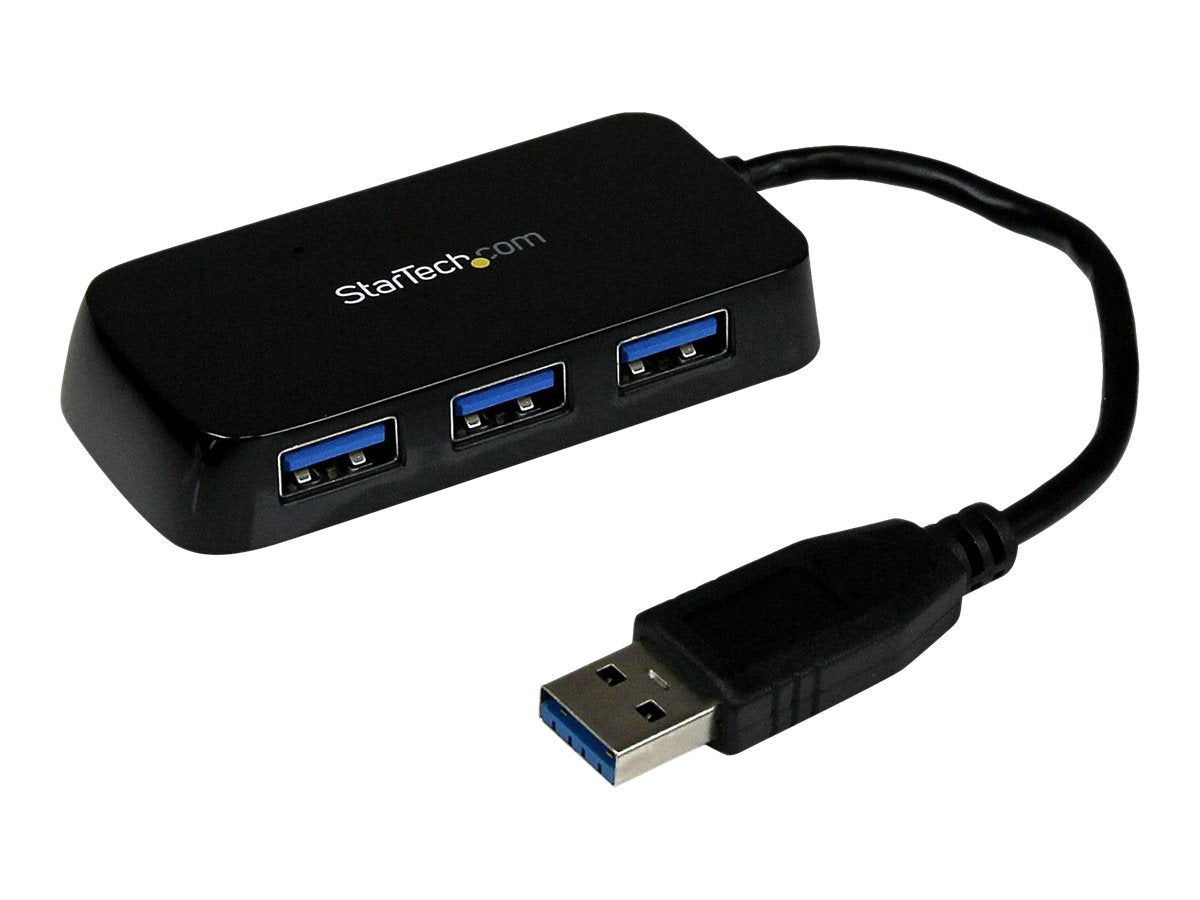 StarTech.com 4 Port USB 3.0 SuperSpeed Hub - Schwarz