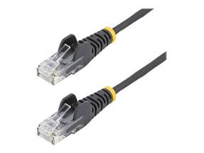 StarTech.com 2m Slim LSZH CAT6 Ethernet Cable, 10 Gigabit Snagless RJ45 100W PoE Patch Cord, CAT 6 10GbE UTP Network Cable w/Strain Relief, Black, Fluke Tested/ETL, Low Smoke Zero Halogen - Category 6 - 28AWG (N6PAT200CMBKS)