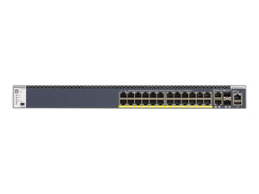 Netgear M4300-28G-PoE+ - Switch - L3 - managed - 2 x 10/100/1000/10000 + 2 x 10 Gigabit SFP+ + 24 x 10/100/1000 (PoE+)