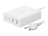 Belkin BoostCharge GaN - Netzteil - 108 Watt - 4 Ausgabeanschlussstellen (2 x USB, 2 x USB-C)