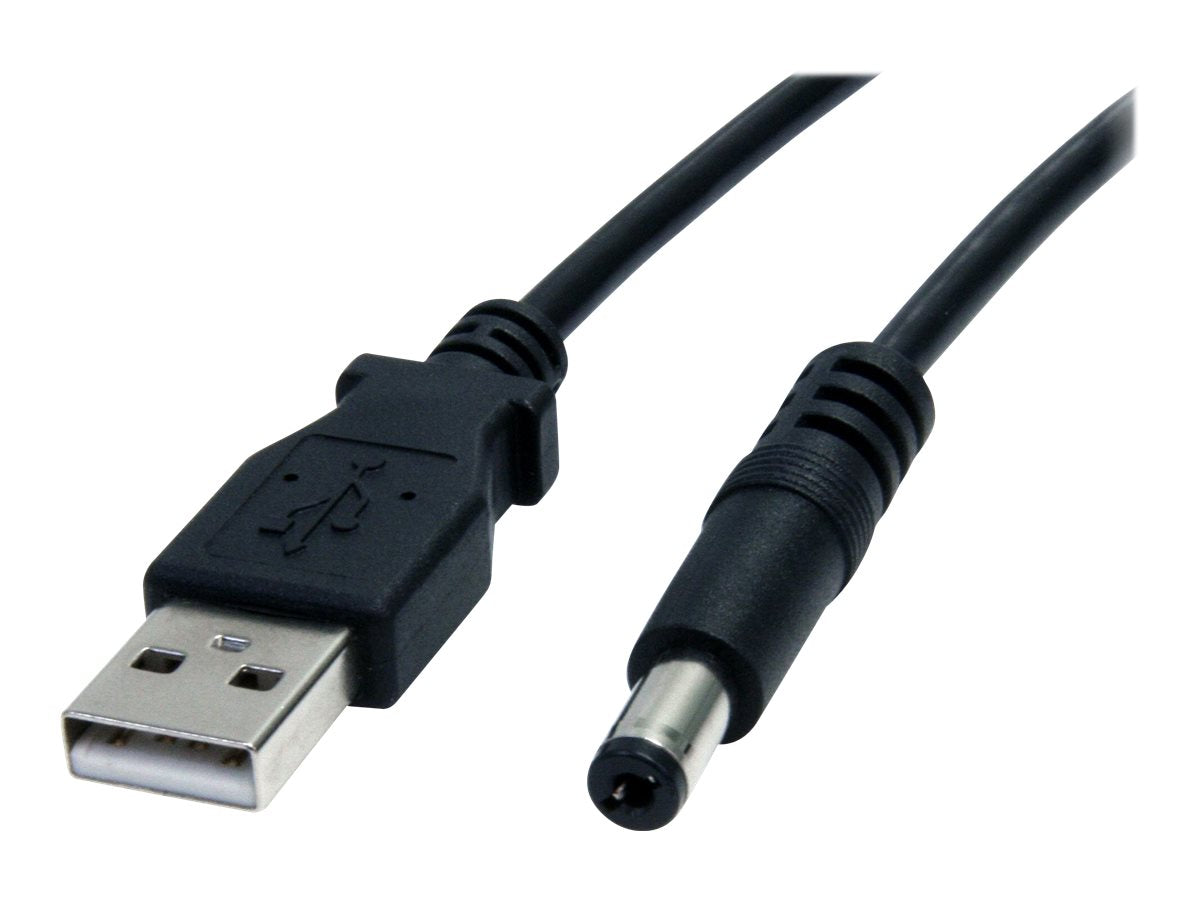 StarTech.com USB 2.0 auf Hohlstecker Typ N Kabel - USB A DC 5V 5,5mm Stecker Stromkabel Stecker 2m - Stromkabel - USB (nur Strom)