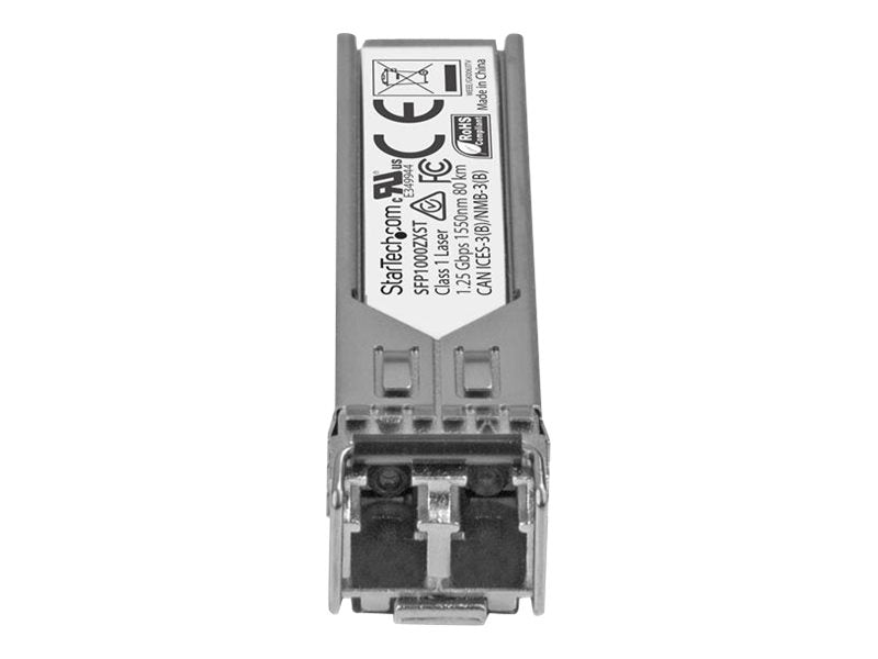 StarTech.com 1000BASE-ZX - Gigabit Transceiver - LC Fiber - MSA konform - 80 km - Gigabit SFP Modul - Single Mode SFP - 1550nm - SFP (Mini-GBIC)-