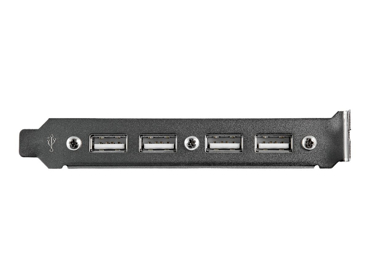 StarTech.com 4 Port USB 2.0 Buchse Slotblech Adapter mit 2x 10-Pin Mainboard Header - USB-Konsole - USB (W)