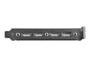 StarTech.com 4 Port USB 2.0 Buchse Slotblech Adapter mit 2x 10-Pin Mainboard Header - USB-Konsole - USB (W)