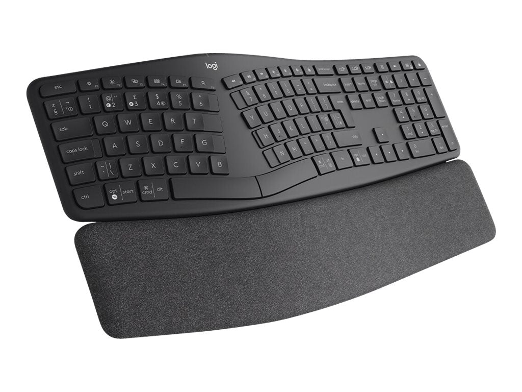 Logitech ERGO K860 - Tastatur - kabellos - 2.4 GHz, Bluetooth 5.0