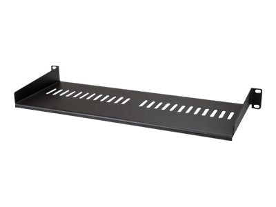 StarTech.com Belüfteter Server Rack Fachboden 1 HE - 175 mm Tief - Stahl - Rack - Regal - Schwarz - 1U - 17.8 cm (7")