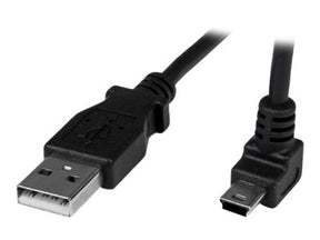 StarTech.com 1m USB auf Mini USB Anschlusskabel 90° gewinkelt - USB A zu Mini B Kabel - 1 x USB A (St)