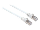 Intellinet Network Patch Cable, Cat7 Cable/Cat6A Plugs, 2m, White, Copper, S/FTP, LSOH / LSZH, PVC, RJ45, Gold Plated Contacts, Snagless, Booted, Lifetime Warranty, Polybag - Netzwerkkabel - RJ-45 (M)