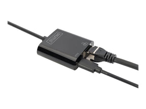 DIGITUS USB Type-C Gigabit Ethernet Adapter mit Power Delivery Unterstützung