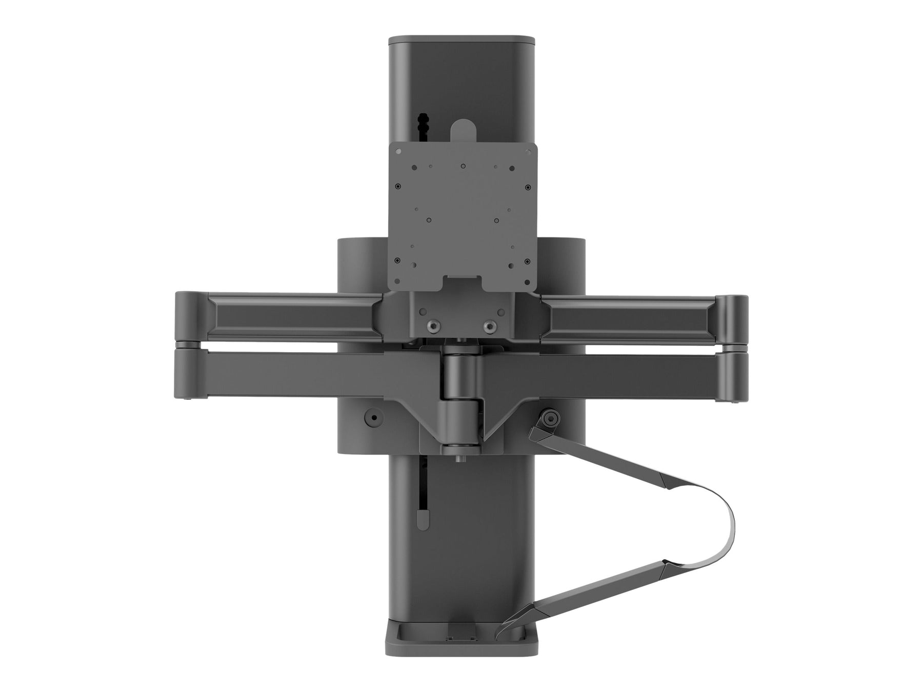 Ergotron TRACE - Befestigungskit (Pivot, Basis, VESA-Abstandshalter, Hubsäule, Verlängerungsarm, 2-teilige Tischklemme) - Patentierte Constant Force Technologie - für LCD-Display - mattschwarz - Bildschirmgröße: 54.6-96.5 cm (21.5-38")