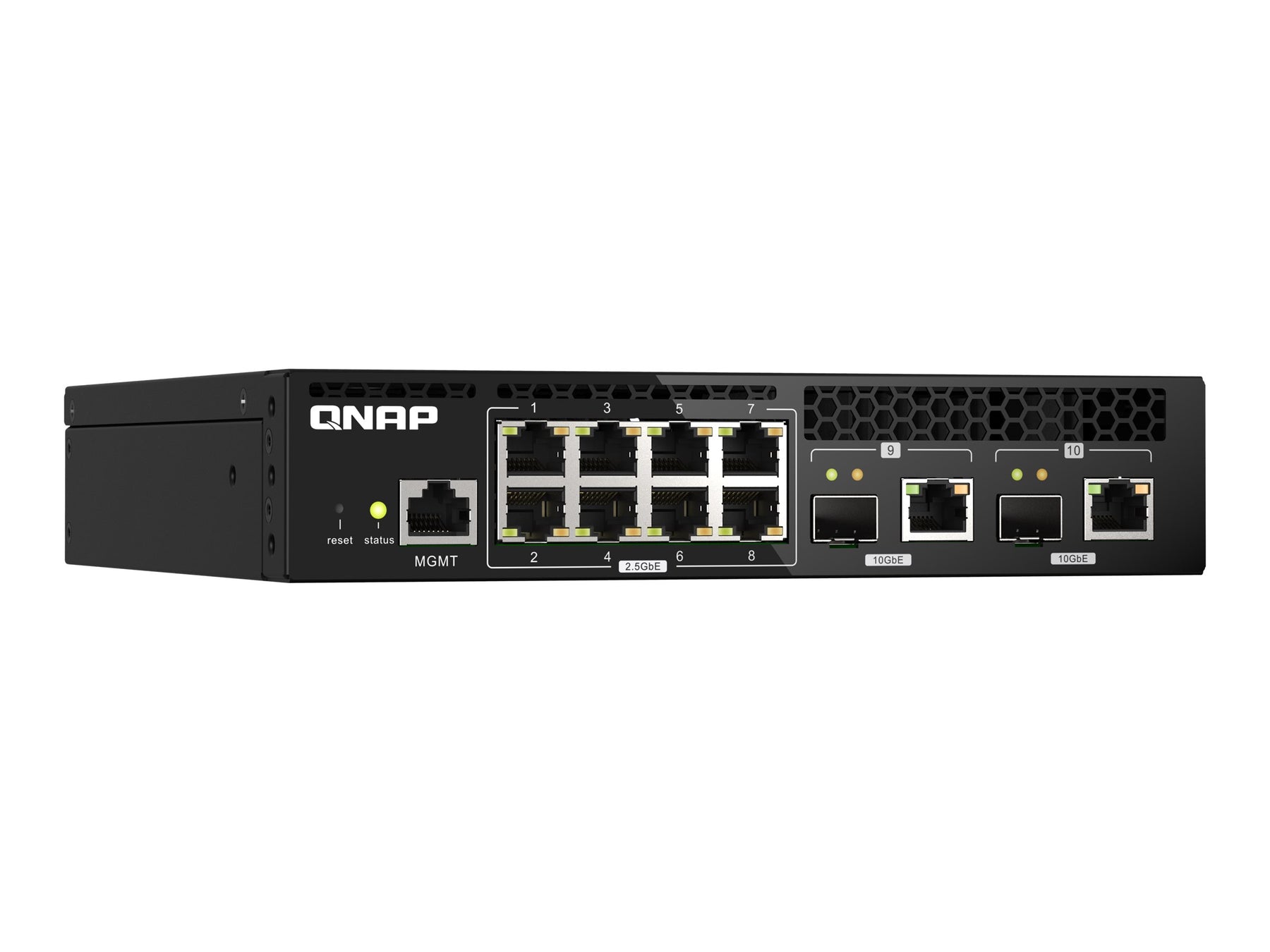 QNAP QSW-M2108R-2C - Switch - managed - 8 x 2.5GBase-T + 2 x combo 10 Gigabit SFP+/RJ-45