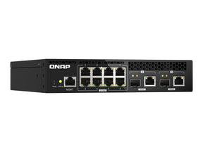 QNAP QSW-M2108R-2C - Switch - managed - 8 x 2.5GBase-T + 2 x combo 10 Gigabit SFP+/RJ-45