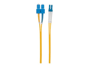 Intellinet Fibre Optic Patch Cable, OS2, LC/SC, 3m, Yellow, Duplex, Single-Mode, 9/125 Âµm, LSZH, Fiber, Lifetime Warranty, Polybag - Patch-Kabel - SC Single-Modus (M)