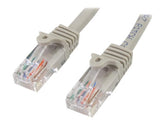 StarTech.com 0,5m Cat5e Ethernet Netzwerkkabel Snagless mit RJ45 - Cat 5e UTP Kabel - Grau - Patch-Kabel - RJ-45 (M)