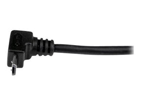 StarTech.com 2m USB 2.0 A auf Micro B Kabel aufwärtsgewinkelt - Schwarz - USB A / Micro B Datenkabel / Anschlusskabel - USB-Kabel - Micro-USB Typ B (M)