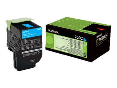 Lexmark 702C - Cyan - Original - Tonerpatrone LCCP, LRP