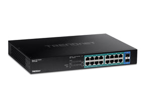 TRENDnet TPE TG182 - Switch - 16 x 10/100/1000 (PoE+)