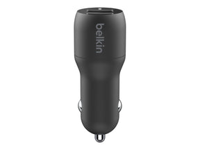 Belkin BoostCharge Dual Charger - Auto-Netzteil - 24 Watt - 4.8 A - 2 Ausgabeanschlussstellen (USB)