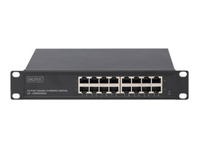 DIGITUS 16-Port Gigabit Switch, 10 Zoll, Unmanaged