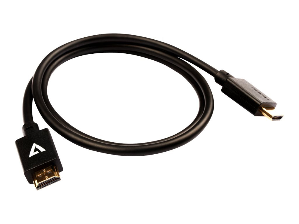 V7 HDMI-Kabel - HDMI männlich zu HDMI männlich - 1 m - abgeschirmt - Schwarz - unterstützt 8K UHD (7680 x 4320)