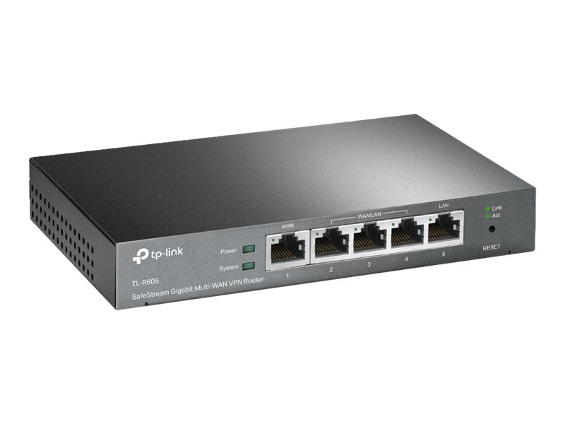 TP-LINK SafeStream TL-R605 - Router - 4-Port-Switch