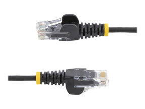 StarTech.com 2m Slim LSZH CAT6 Ethernet Cable, 10 Gigabit Snagless RJ45 100W PoE Patch Cord, CAT 6 10GbE UTP Network Cable w/Strain Relief, Black, Fluke Tested/ETL, Low Smoke Zero Halogen - Category 6 - 28AWG (N6PAT200CMBKS)