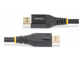 StarTech.com 50ft (15m) VESA-Certified Active DisplayPort 1.4 Cable, DP8K w/HBR3/HDR10/MST/DSC 1.2/HDCP 2.2, 8K 60Hz, 4K 120Hz Video - Active DP 1.4 Cable M/M (DP14A-15M-DP-CABLE)