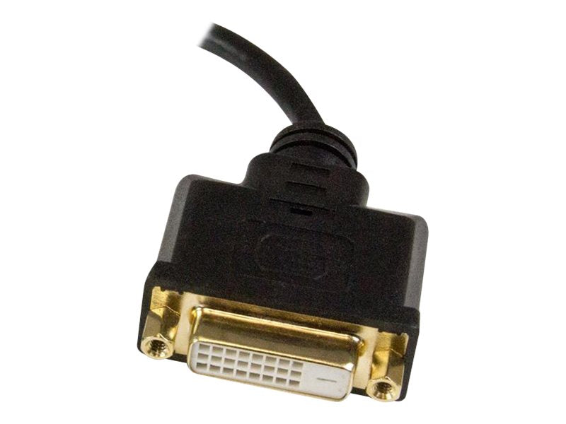 StarTech.com 8in Micro HDMI to DVI-D Adapter M/F - 8in Micro HDMI to DVI Cable - Connect a Micro HDMI phone or laptop to a DVI-D display (HDDDVIMF8IN)