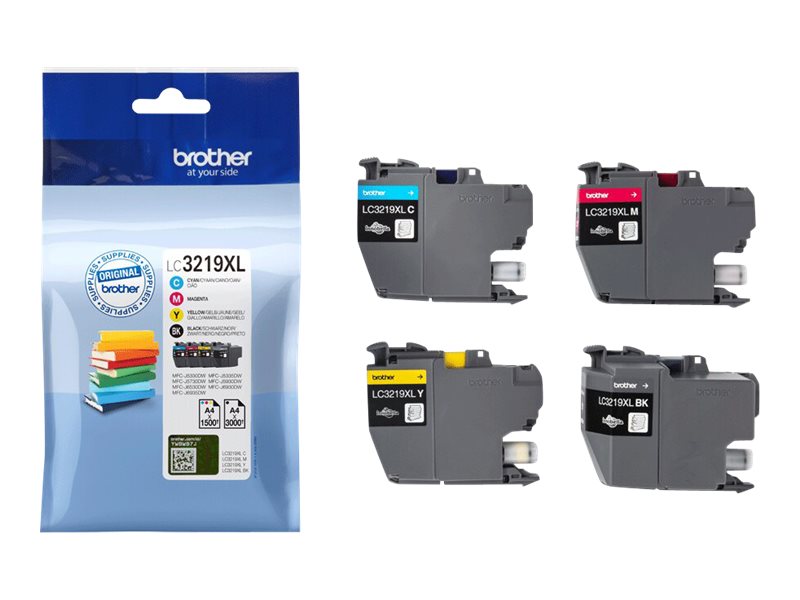 Brother LC3219XL Value Pack - 4er-Pack - XL - Schwarz, Gelb, Cyan, Magenta