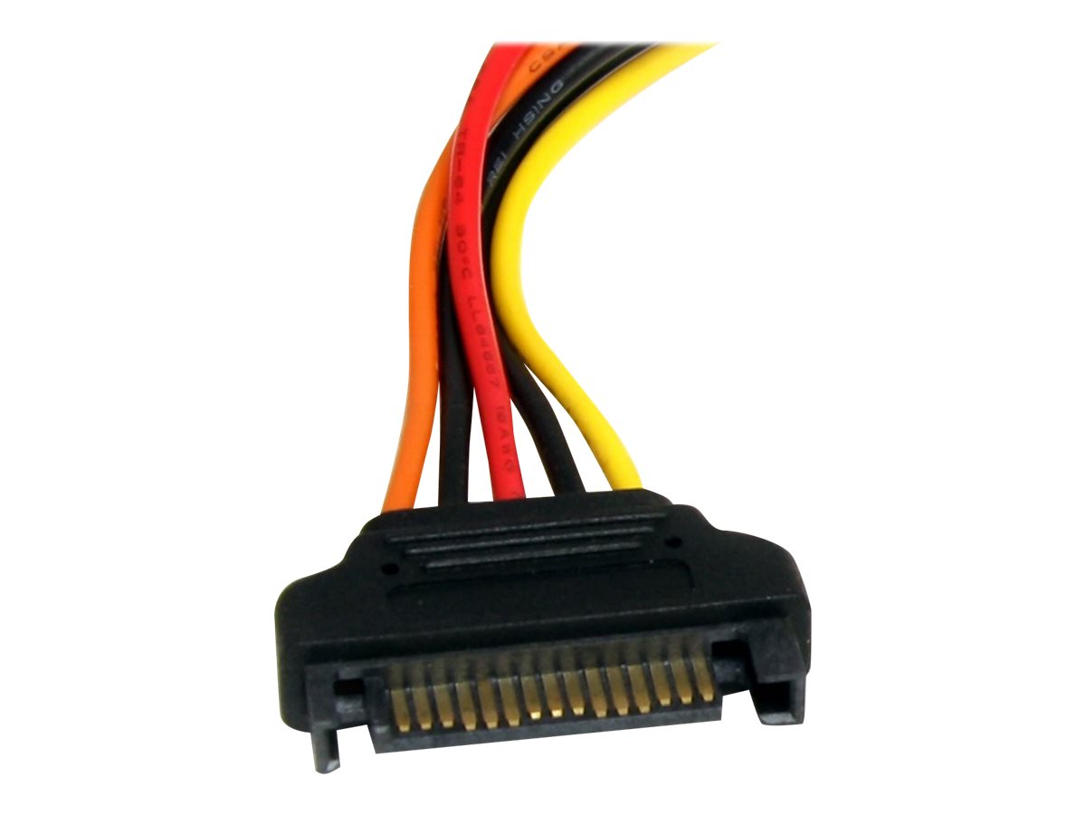 StarTech.com SATA Verlängerung 30cm - S-ATA 15 Pin Stromverlängerung Stecker / Buchse - interne Serial-ATA Stromverlängerung - Spannungsversorgungs-Verlängerungskabel - SATA-Stromstecker (M)