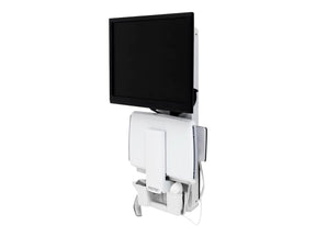 Ergotron Sit-Stand Vertical Lift, Patient Room - Befestigungskit (Handgelenkkissen, Maushalterung, vertikale Verstellschiene, Barcode-Scanner-Halter, Tastatur-Tablett, Monitorarm, Mausablage zum Herausziehen)