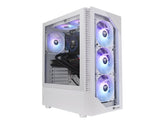 Thermaltake View 200 TG Snow ARGB - Mid tower - ATX - Seitenteil mit Fenster (gehärtetes Glas)