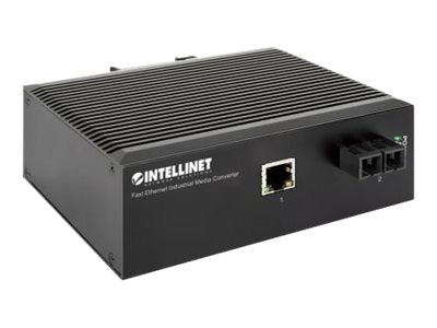 Intellinet Industrial Fast Ethernet Media Converter, 100Base-TX to 100Base-FX (SC)