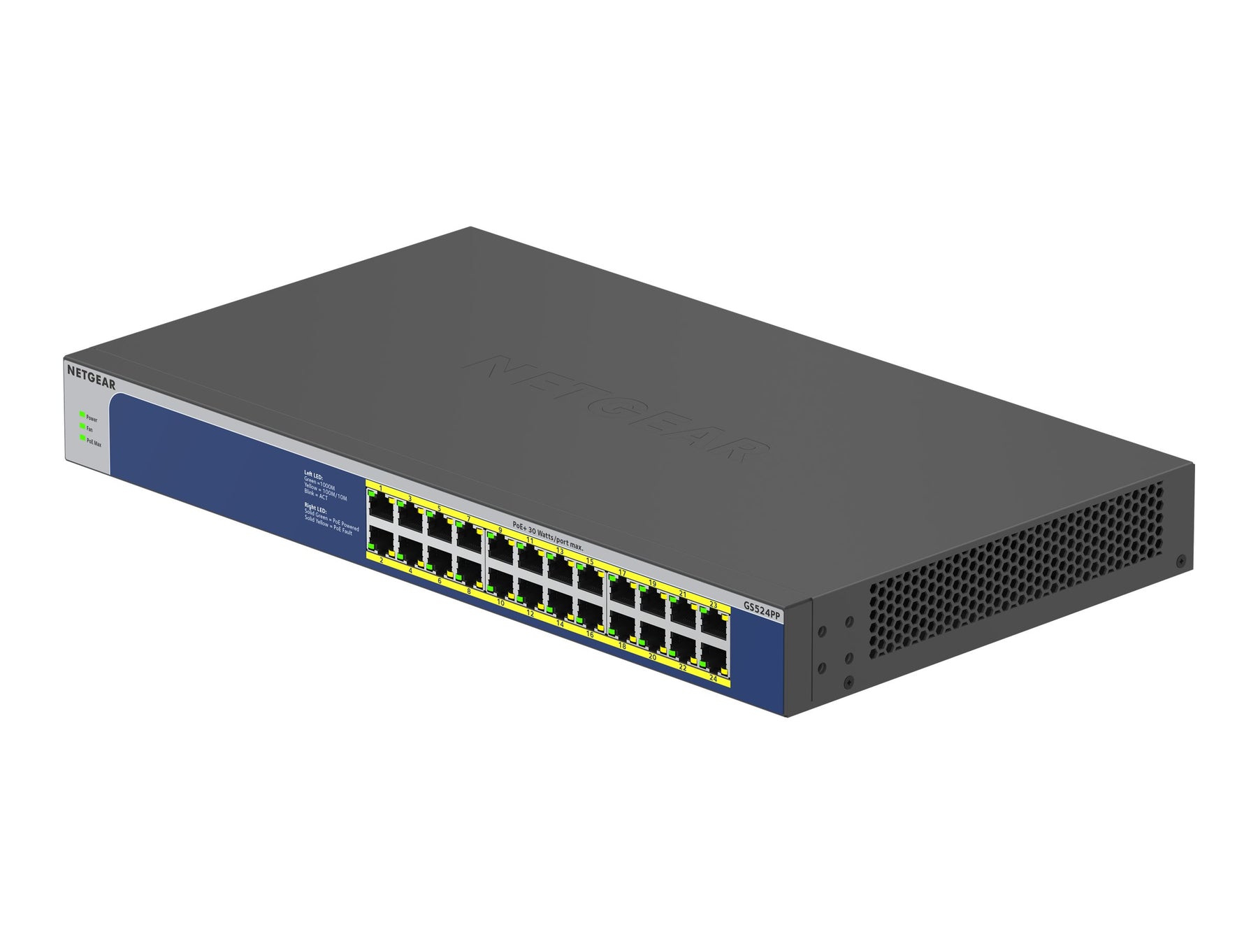 Netgear GS524PP - Switch - unmanaged - 24 x 10/100/1000 (PoE+)